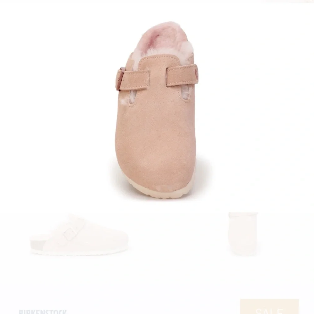 Free people Birkenstock pink shearling Boston clog  new with tags 40/9_5